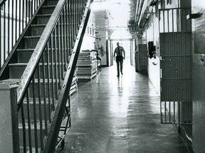 An undated file photo from the old jail in the Middlesex County building, now said to be haunted by U.S. outlaw Peg Leg Brown.
