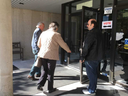 Voters enter a polling station at the London Gospel Temple on Commissioners Road West on October 22, 2018. (Derek Ruttan/The London Free Press)