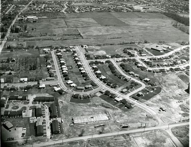 Westmount subdivision aerial, 1972. (London Free Press files)