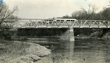 White's Bridge on Hamilton Road, 1972.  (London Free Press files)