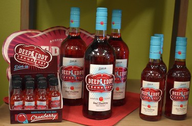 Cranberry vodka is one of a plethora of berry-themed products at Rubi Reds. (Wayne Newton, Special to The London Free Press)