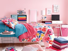 A well-dressed bed equals a well-dressed bedroom, so opt for linens that are colourful and exciting.