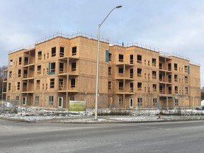 An affordable housing project going up at 770 Whetter Ave. in London will include 50 affordable units, and four at market rent. Three of the affordable units will be reserved for Community Living London clients. It's being built by Homes Unlimited, a non-profit affordable housing corporation. (Submitted)