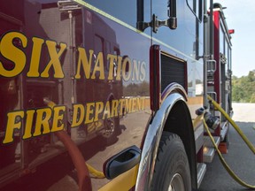 A Six Nations pumper truck operates at the department's training facility on Wednesday September 20, 2017 on the Six Nations reserve near Brantford, Ontario. Brian Thompson/Brantford Expositor/Postmedia Network