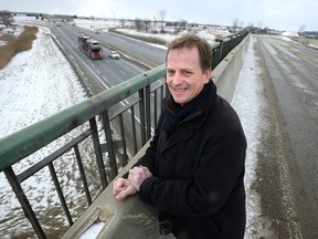 MPP Jeff Yurek on the Glanworth overpass on Friday February 2, 2018.  (Free Press file photo)