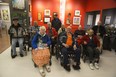 Some of the artists that contributed to "100 Years In The Making"  an exhibit featuring artwork by the veterans of Parkwood Institute at Art With Panache Gallery. Front row L to R Glenna Stenning, Sidney Koopmans, and Stan Lee. Second row L to R John Doucette, Lorne Spicer, Harry Favell, Dick Carr, Bob Armstrong and Jim Purvis. Standing in back  Erick Faulkner. Derek Ruttan/The London Free Press/Postmedia Network