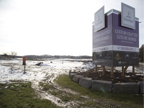 York Developments is building a 200-house subdivision called Silverleaf at the southwest corner of Pack Road and Colonel Talbot Road in London. (Derek Ruttan/The London Free Press)