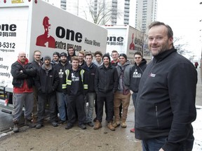 One Extra Guy’s Ryan Gonyou and his crew are collecting donations for people in need this Christmas season in London. (DEREK RUTTAN, The London Free Press)