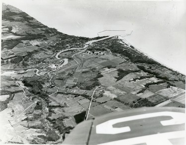 Aerial of Port Stanley, 1949. (London Free Press files)