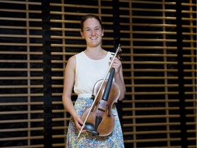 Viola player Katie McBean won the Kiwanis Music Festival's Rose Bowl Competition in 2016. (Derek Ruttan/The London Free Press)