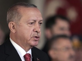 Turkish President Recep Tayyip Erdogan. (AP Photo/Burhan Ozbilici)