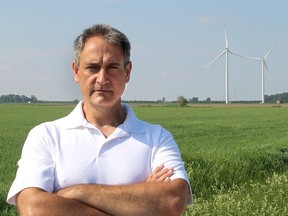 Kevin Jakubec of Water Wells First in a photograph taken earlier this year. The citizens' group has been pushing for a health hazard study into wind turbines in North Kent and their impact on private water wells. On Thursday, MPP Monte McNaughton said that process has begun. (File photo/Chatham Daily News)
