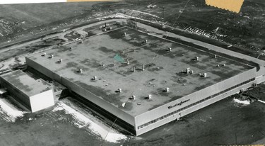 Westinghouse Plant on Clarke Sideroad, 1957.  (London Free Press files)