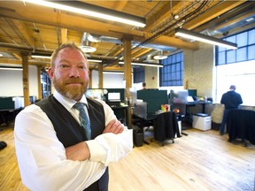 Joel McLean is founder of Info-Tech Research Group in London.  The company has hit a milestone of 1,000 workers.  (Mike Hensen/The London Free Press)