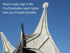 London photographer Andrew Kaszowski has an exhibition of his photos and quotes that made up his weekly Monday motivation blog posts in 2018, including this one of a sculpture at Parc Jean Drapeau in Montreal titled Trois Disques (L’Homme) by Alexander Calder. Kaszowski's exhibit opens Friday at Tap Centre for Creativity.