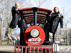 Local rock duo Swagger, Mo (left) and Darla, will have some fun in Victoria Park on New Year's Eve. They're part of a long lineup of London-based performers who will celebrate Canadian music while ushering in the new year. (CHRIS MONTANINI, Postmedia News)