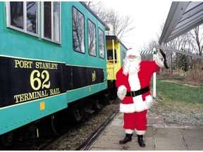 Ride the Santa Treats Train and meet Santa at Union Station, Saturdays and Sundays (until Monday), departing 11 a.m., 1 and 2:30 p.m. from Port Stanley; tickets include hot chocolate, apple cider and tarts at Port Stanley Station; no reservations required; 519-782-3730; visit www.pstr.on.ca.