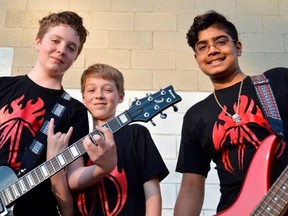 M.A.D. — an acronym of band members Mason Otte, Adam H. T. Swallowell, and Dinith Nawaratne. (File photo)
