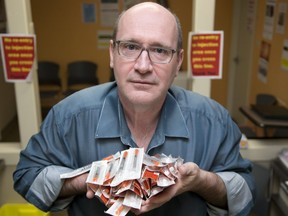 Brian Lester is the executive director of Regional HIV/AIDS Connection where a temporary safe injection site is operating  in London. (Derek Ruttan/The London Free Press)