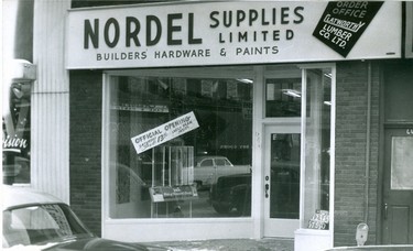 Nordel Supplies Limited, 649 Dundas Street, 1954. (London Free Press files)
