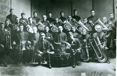 Salvation Army's London Citadel Band celebrate 100th anniversary, these are members of the 1914 band. (London Free Press files)