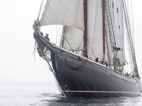 The Bluenose II is shown off the coast of Lunenburg, in this 2015 photo by Len Wagg. It is one of the ships expected to visit the Sarnia Tall Ships Celebration next August. Tickets to the celebration recently went on sale. (Handout)