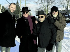 London folk, roots, blues and rock music icon Rick Taylor and his band, Dashboard Rattle, from left, Jay Riehl, Taylor, Richard J. Miron and Joe Fournier release their self-titled album Saturday at 7:30 p.m. at London Music Club, 470 Colborne St., along with special guests Galea and The Galvanizers. Tickets, $20 in advance and $25 at the door, are available at the box office, online at londonmusicclub.com or by calling 519-640-6996.