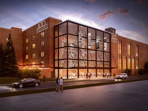 The proposed atrium at the former Kellogg plant in London.