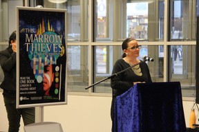 Author Cherie Dimaline at the launch of this years One Book One London, which will feature her book The Marrow Thieves. (JONATHAN JUHA, The London Free Press)