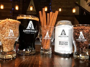 Can't make it to Mexico? Anderson Craft Ales has a consolation prize for those left at home this winter, a Mexican porter with cocoa nibs, coconut, vanilla, ancho peppers, and cinnamon. It's at the London brewery's taproom now and will be in select area pubs.