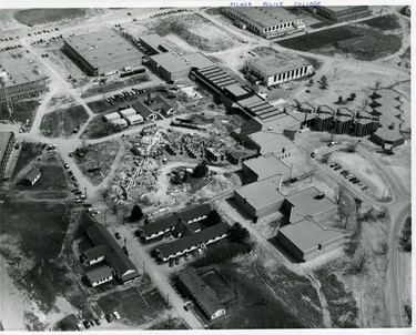 Aerial of Aylmer police college, 1976.  (London Free Press files)