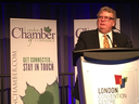 Mayor Ed Holder delivers his first State of the City speech in London. Photo taken on Thursday January 24, 2019. (Derek Ruttan/The London Free Press)