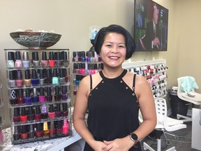 Hannah Duong, owner of Temptation Day Spa, came to Canada 29 years ago. Two of her sisters were taken by Thai pirate and never seen again during the familys escape from Vietnam. (JANE SIMS, The London Free Press)