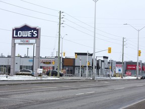 Several new business have recently opened on Wonderland Road just north of Wharncliffe Road in London. (Derek Ruttan/The London Free Press)