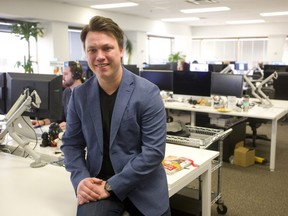 Taylor Ablitt, the CEO of Diply.  (Mike Hensen/The London Free Press)