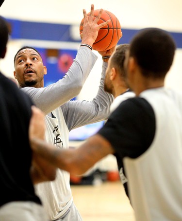 The London Lightning brought in Rudolphe (Rudy)  Joly Tuesday night and the big man was at his first practice Wednesday morning at the Central. The 6'10" centre has played in the NBL before with the Windsor Express and St. John's Edge. Mike Hensen/The London Free Press/Postmedia Network