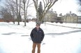 Old Oak Properties chief executive Greg Bierbaum stands on the site of the former London Psychiatric Hospital after the company bought the property for $17 million. (Derek Ruttan/The London Free Press)