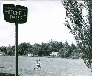 Mitchell Park on Dudas Street between Colborne and Waterloos streets, 1968. (London Free Press files)