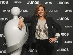 Sarah McLachlan poses for a photo at the Juno Awards Nominations event in Toronto. The 12-time Juno Award winner will host this year's awards show. THE CANADIAN PRESS/Chris Young