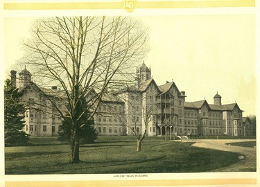 London Asylum for the Insane, main building, Highbury Road. (London Psychiatric Hospital), 1914