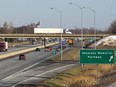 Veterans Memorial Parkway interchange with highway 401. File photo
