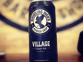 Whistling Dick's barbershop now has its own beer, Village Cream Ale, to enjoy while awaiting a trim.