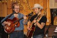 Mike Kerr, left, and Ryan Cook are among the performers Sunday at Purple Hill Country Opry in Thorndale.