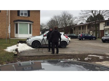 London police were called to 67 Arbour Glen Cres. Tuesday at 12:50 a.m. for a report of a man struck with an arrow. (Jonathan Juha, The London Free Press)