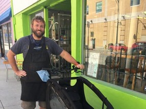 Ben Cowie, owner of the London Bicycle Cafe. File photo