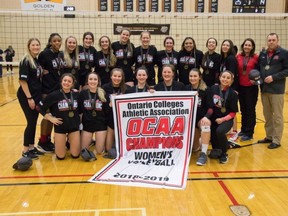 Fanshawe women’s volleyball team  (Supplied)