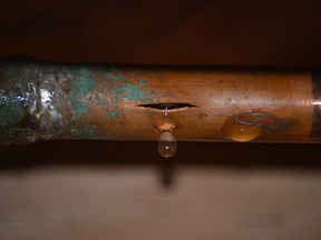Water alarms can help make homeowners aware of burst water pipes. (Getty Images)