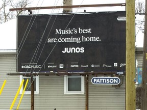 Junos sign on Hamilton Road.  Mike Hensen/The London Free Press