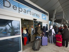 Tired travellers didn't have a great start to their vacation to Punta Cana the Dominican Republic after being stranded by cancelled flights at London International Airport. Passengers who arrived at about 3AM for their flight to Punta Cana had to wait till noon before departing by bus to Toronto on Wednesday. Mike Hensen/The London Free Press