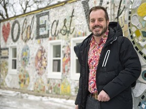 Joel Eckert, vice-president of the Old East Village Association, stands at the corner of Adelaide Street and Marshall Street Sunday. Eckert is concerned about what more intensive development will do the neighbourhood and favours slower, sustainable growth. (Derek Ruttan/The London Free Press)